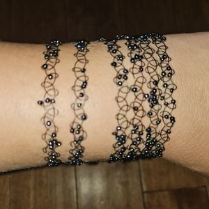 Bracelet, tattoo style bracelet 3 pack bundle